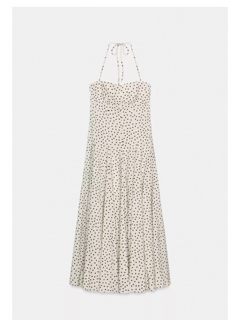 Zara White Polka Dot Dress